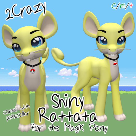 Second Life Marketplace 2Crazy Magik Shiny Rattata Mod